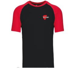 T SHIRT BASEBALL SS MANCHES BICOLORES K330/ SCB