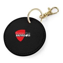PORTE CLEFS ROND BG745 NOIR / SCB