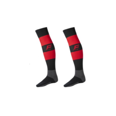 Chaussettes rayées noir/rouge / SCB