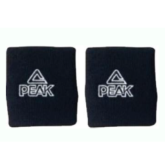 PAIRE DE BRACELETS DE TRANSPIRATION NOIR PEAK