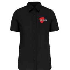 CHEMISE POPELINE MANCHE COURTE FEMME K548 / SCB