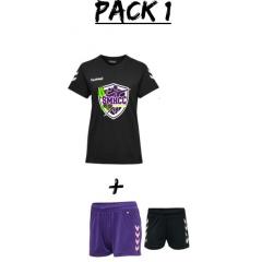 z-Pack 5 - Pack 1 tee noir + Pack 2 + sac à dos + doudoune Lady / SMHCC