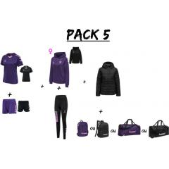 z-Pack 5 - Pack 1 avec Maillot Core + Pack 2 + sac à dos + doudoune Lady / SMHCC