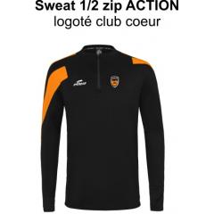 Sweat 1/2 zip Action / AS Riotord