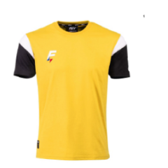 T-SHIRT CONQUETE  JAUNE/NOIR  MEN / RCMB
