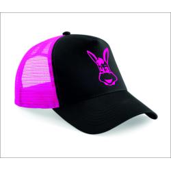 CASQUETTE AMERICAINE  NOIRE/FUSHIA   JAK ' ALTI
