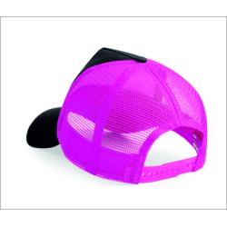 CASQUETTE AMERICAINE  NOIRE/FUSHIA   JAK ' ALTI