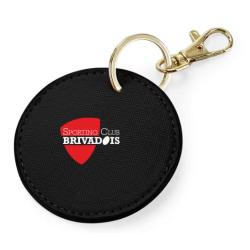 PORTE CLEFS ROND BG745 NOIR / SCB