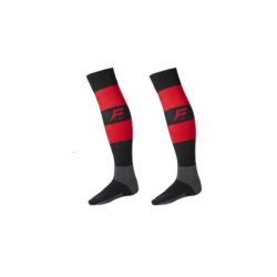 Chaussettes rayées noir/rouge / SCB