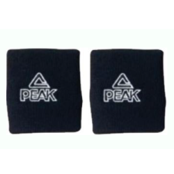 PAIRE DE BRACELETS DE TRANSPIRATION NOIR PEAK