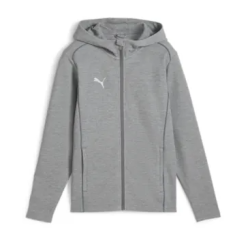 VESTE CAPUCHE TEAMFINAL GRISE  PUMA
