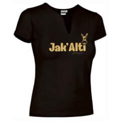 T - SHIRT FEMME NOIR COL TUNIQUE JAK ' ALTI