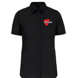 CHEMISE POPELINE MANCHE COURTE FEMME K548 / SCB