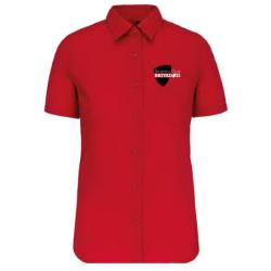 CHEMISE POPELINE MANCHE COURTE FEMME K548 / SCB