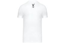 T SHIRT MEN BLANC  JAK ' ALTI LOGO VENTRE ROUGE/NOIR