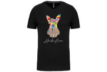T - SHIRT FEMME JAK ' ALTI NOIR MULTICOLORE